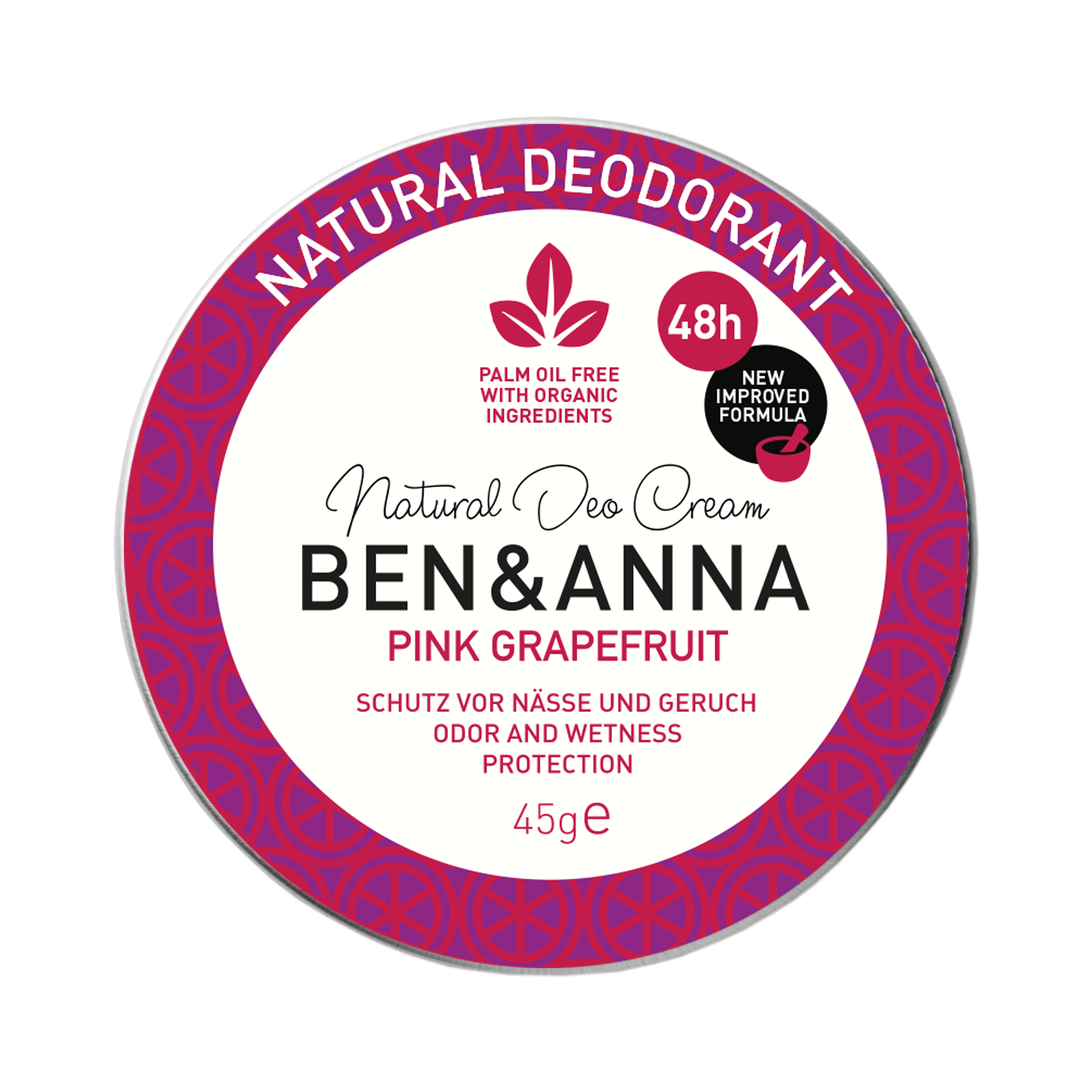Deodorant Cremă – Pink Grapefruit 45g