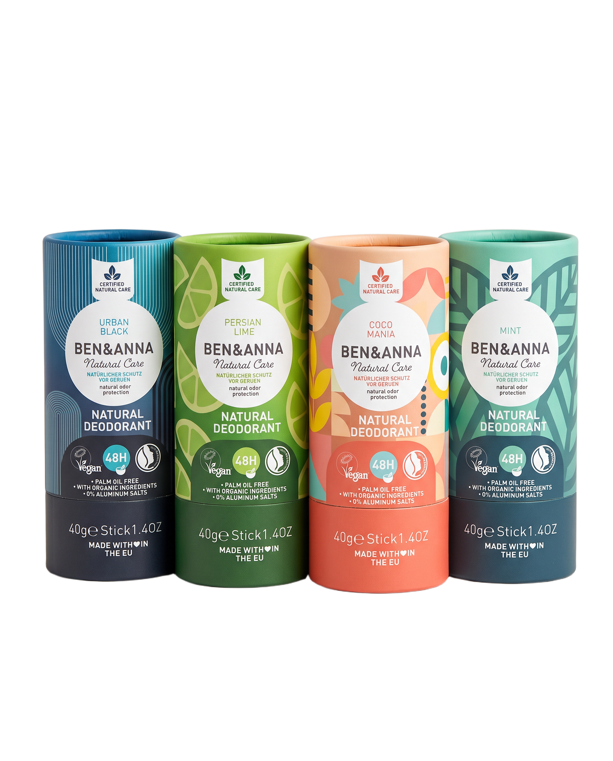 Set Deodorante Naturale Ben&Anna Signature Mix Fără Aluminiu Vegan