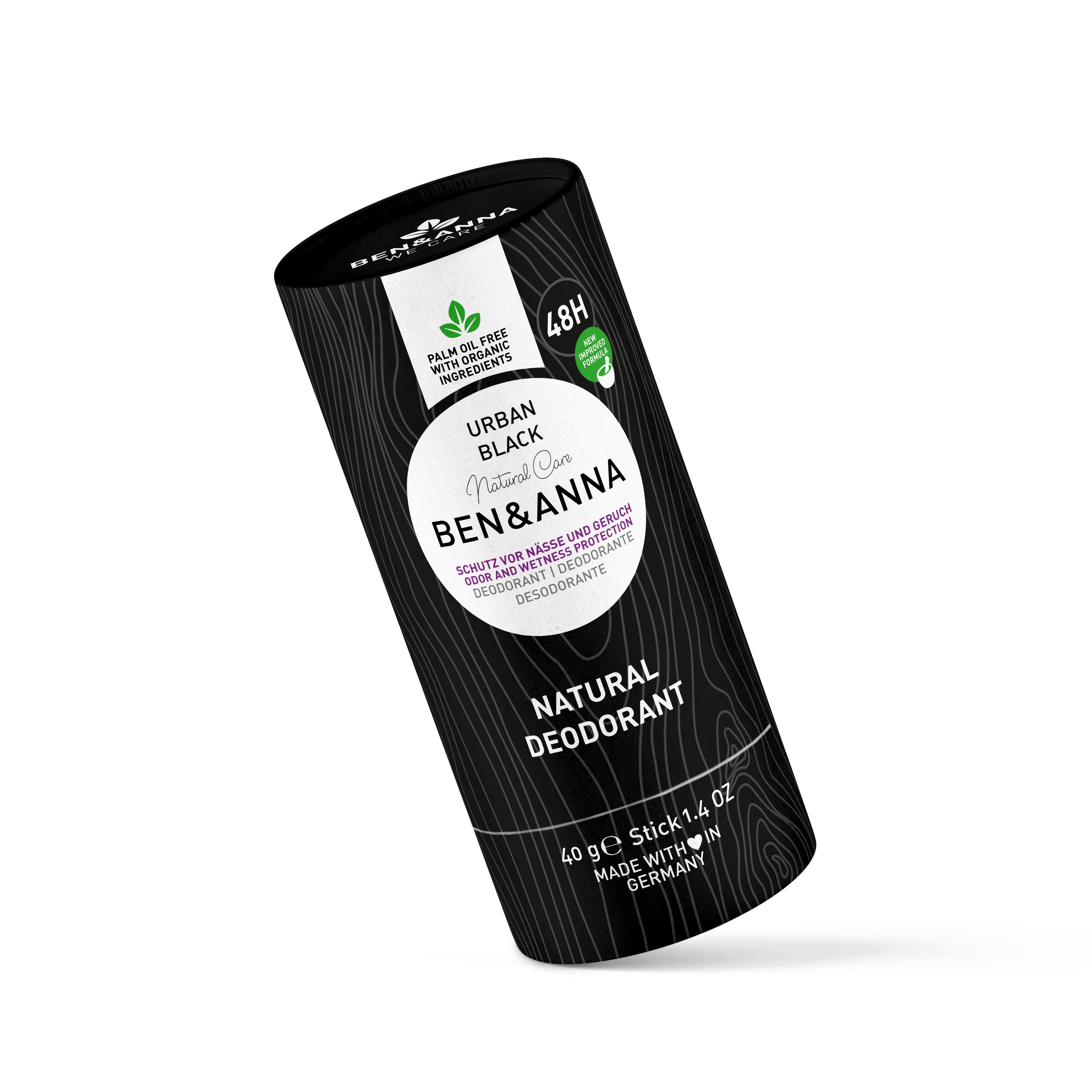Deodorant Natural Tub Urban Black 40g
