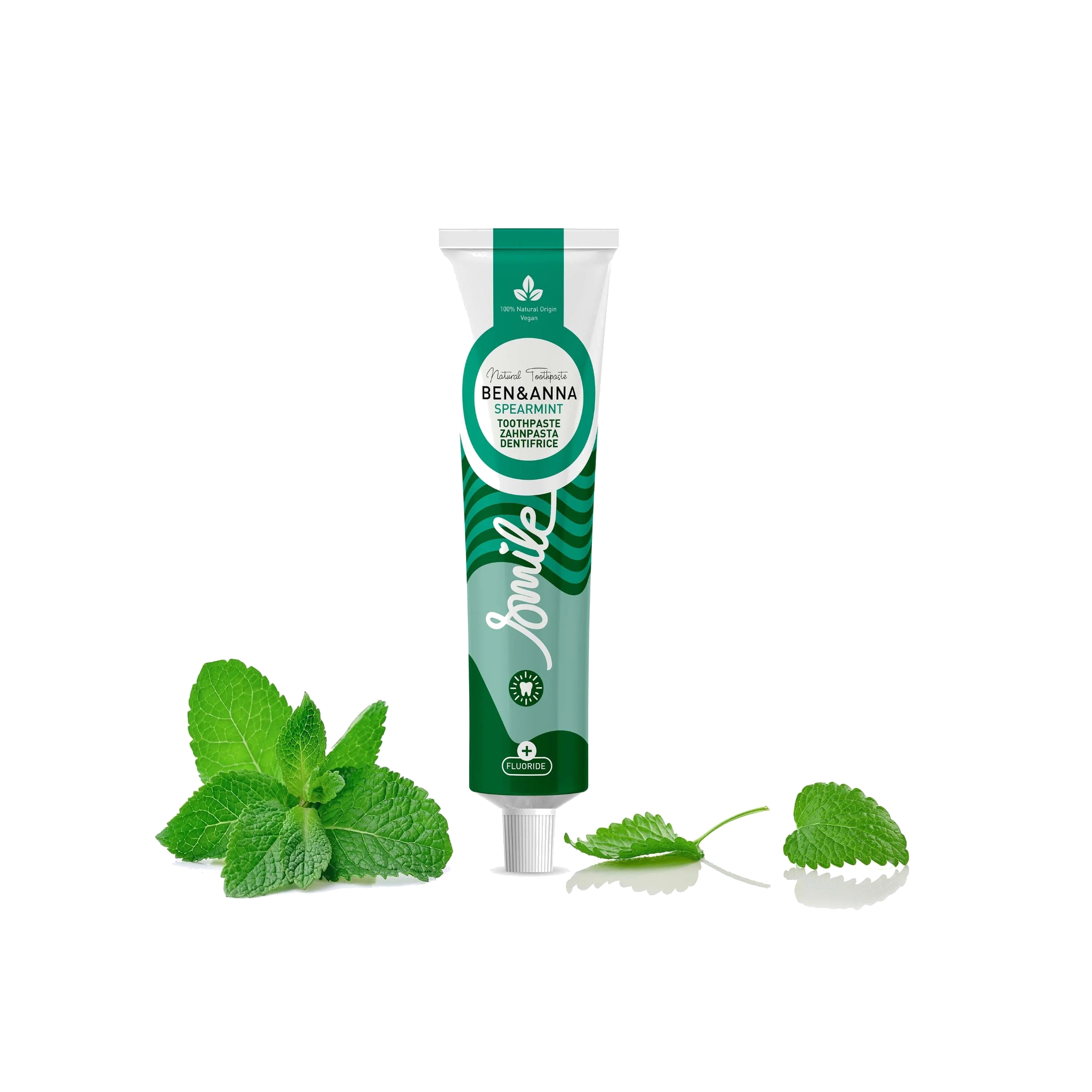Pastă de dinţi Ben&Anna Tub Mentă cu Fluor 75ml