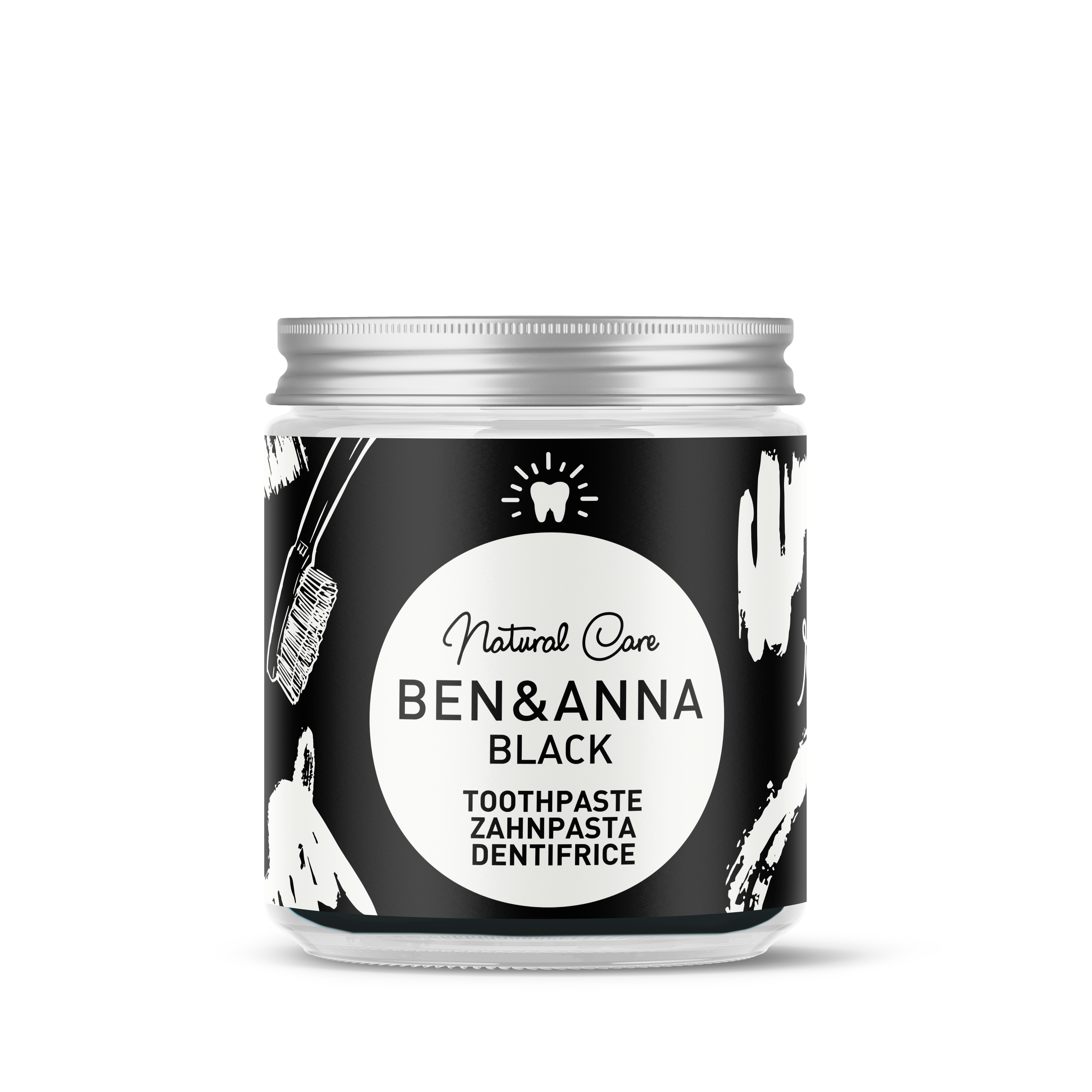 Pastă de dinţi Ben&Anna Black fără fluor 100ml