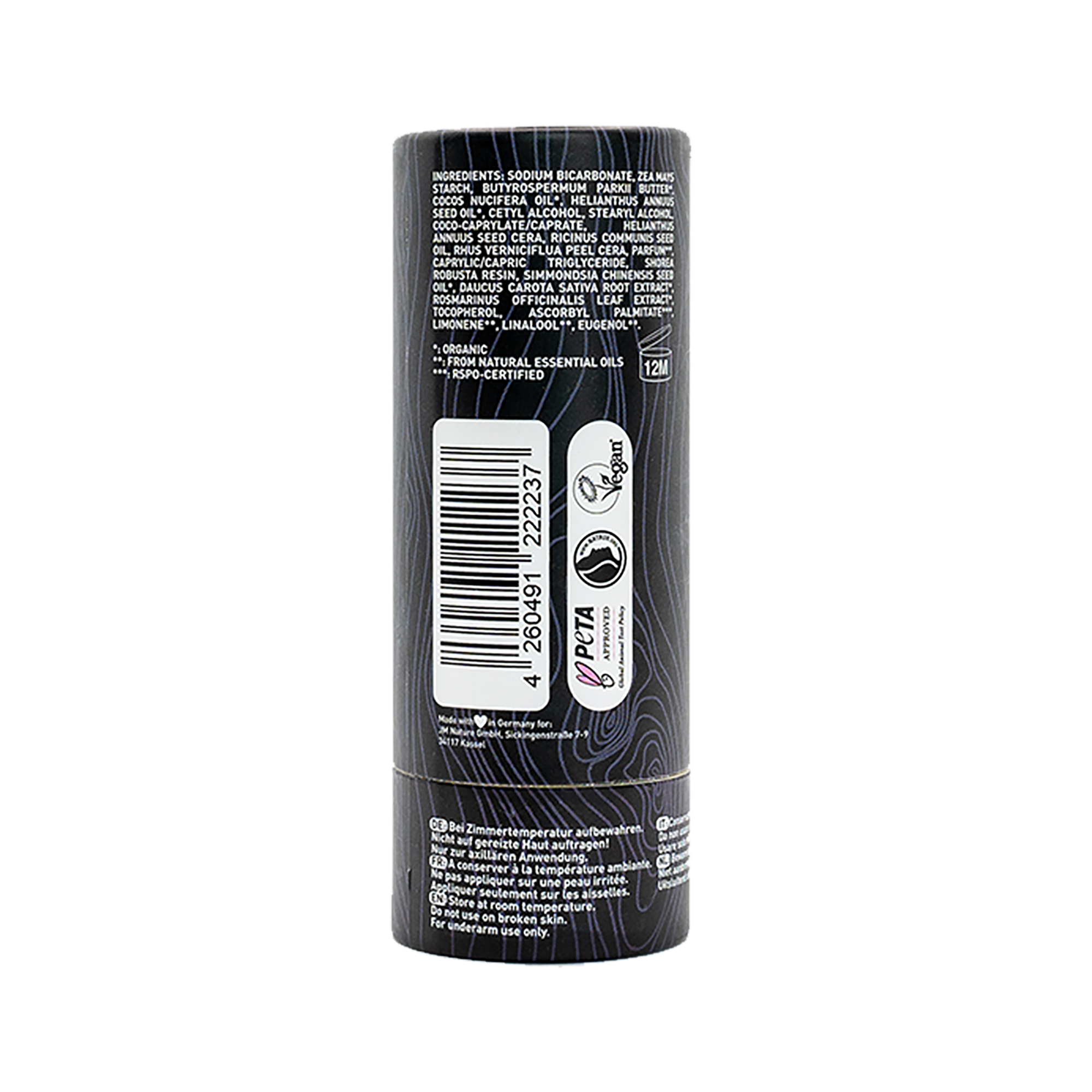 Deodorant Natural Tub Urban Black 40g