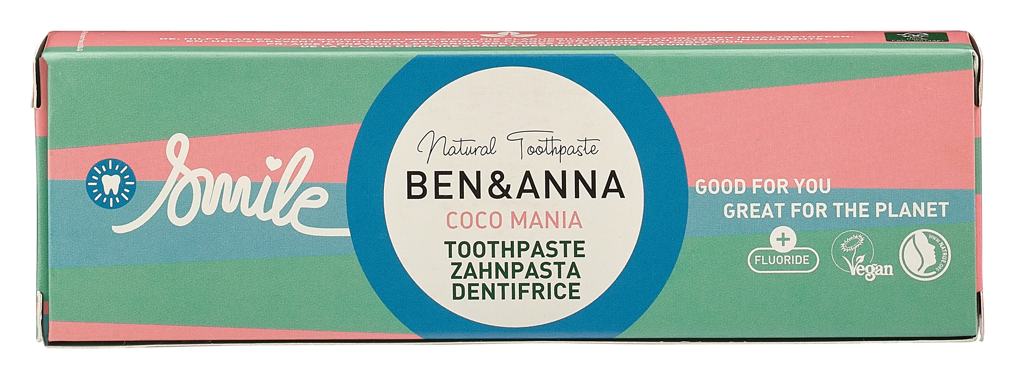 Pastă de dinţi Ben&Anna Tub Coco Mania cu Fluor 75ml
