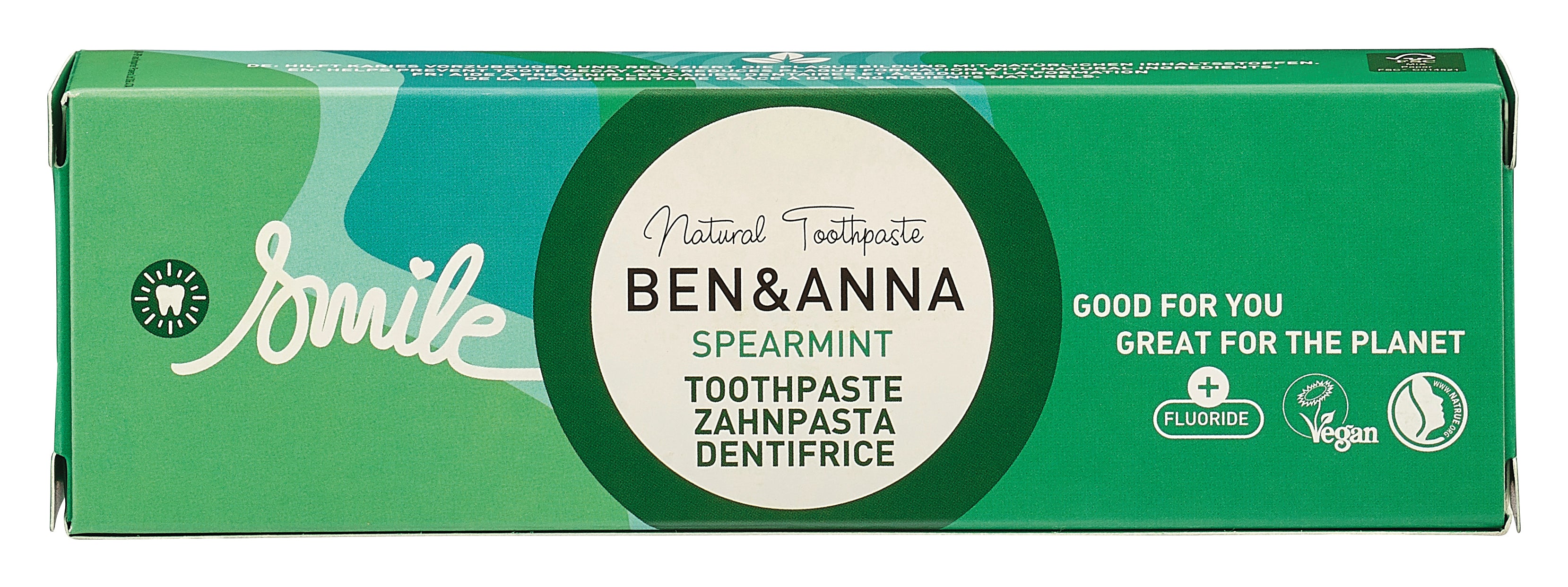 Pastă de dinţi Ben&Anna Tub Mentă cu Fluor 75ml