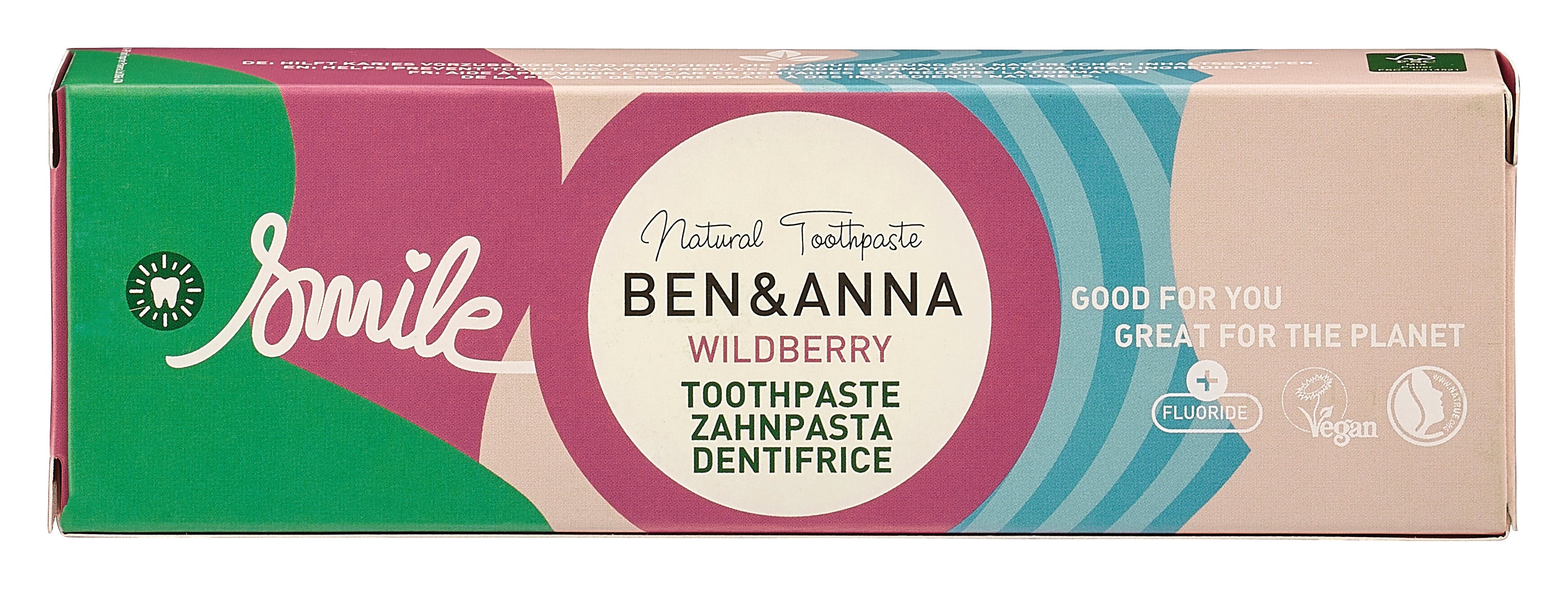 Pastă de dinţi Ben&Anna Tub Wild Berry cu Fluor 75ml
