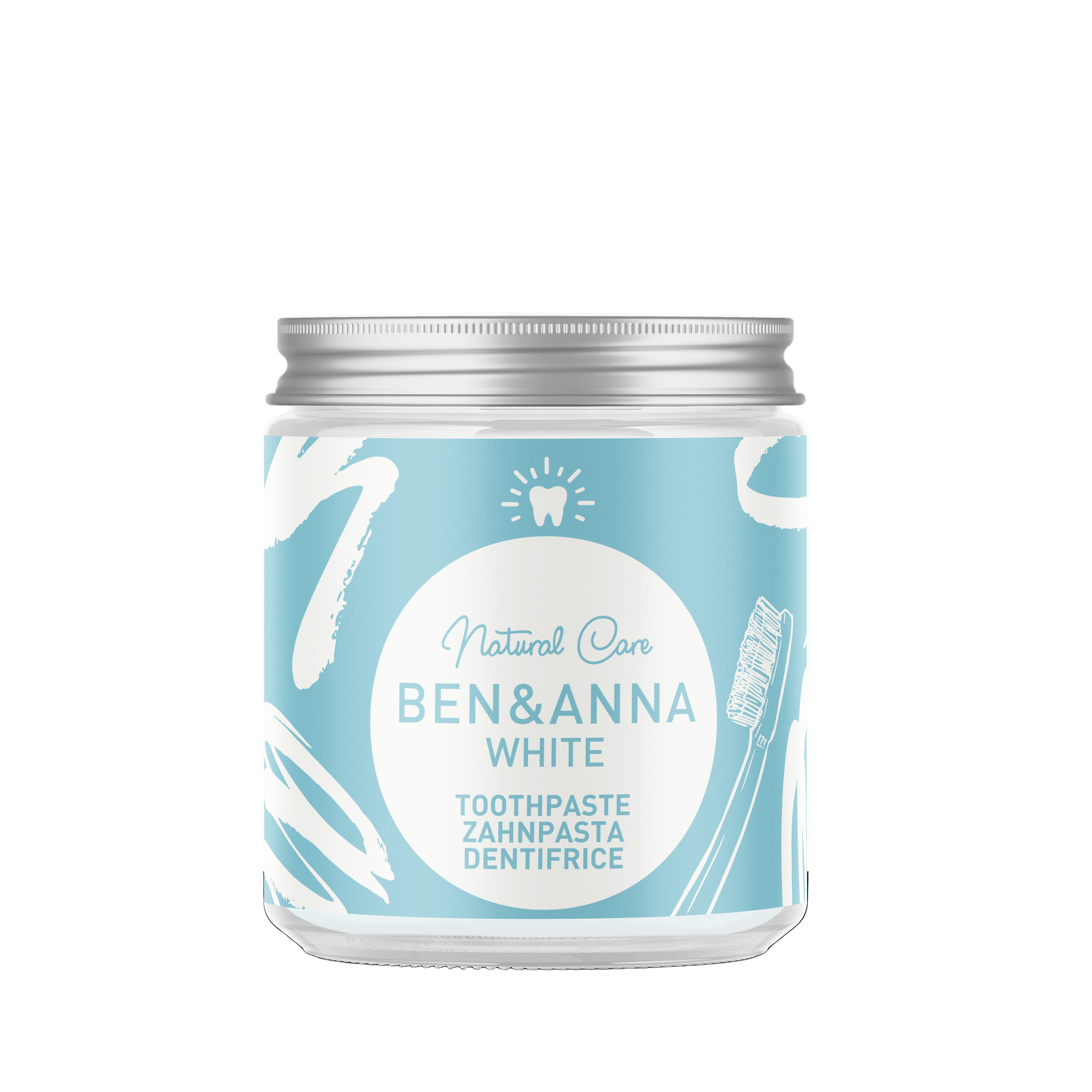 Pastă de dinţi Ben&Anna White fără fluor 100ml